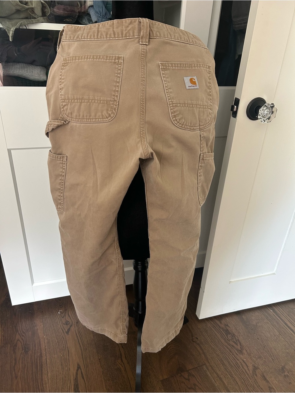 Carhartt Men’s Khaki/Tan Carpenter Cargo Pants